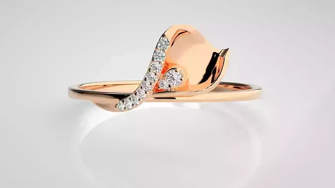 Ultra light wt Women Ring 3dm stl renders details  3D print model