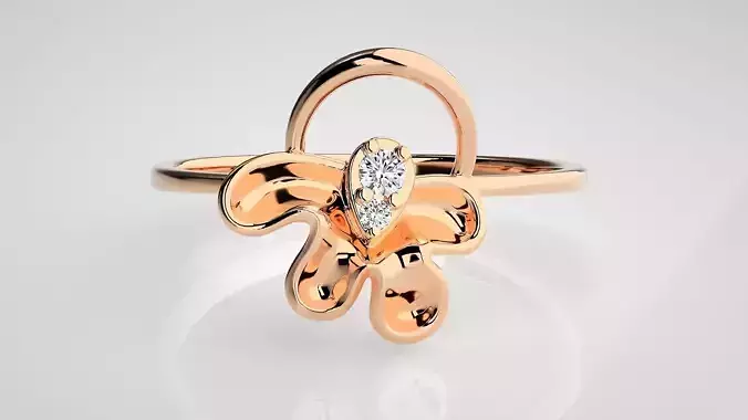 Ultra light wt Women Ring 3dm stl renders details  3D print model