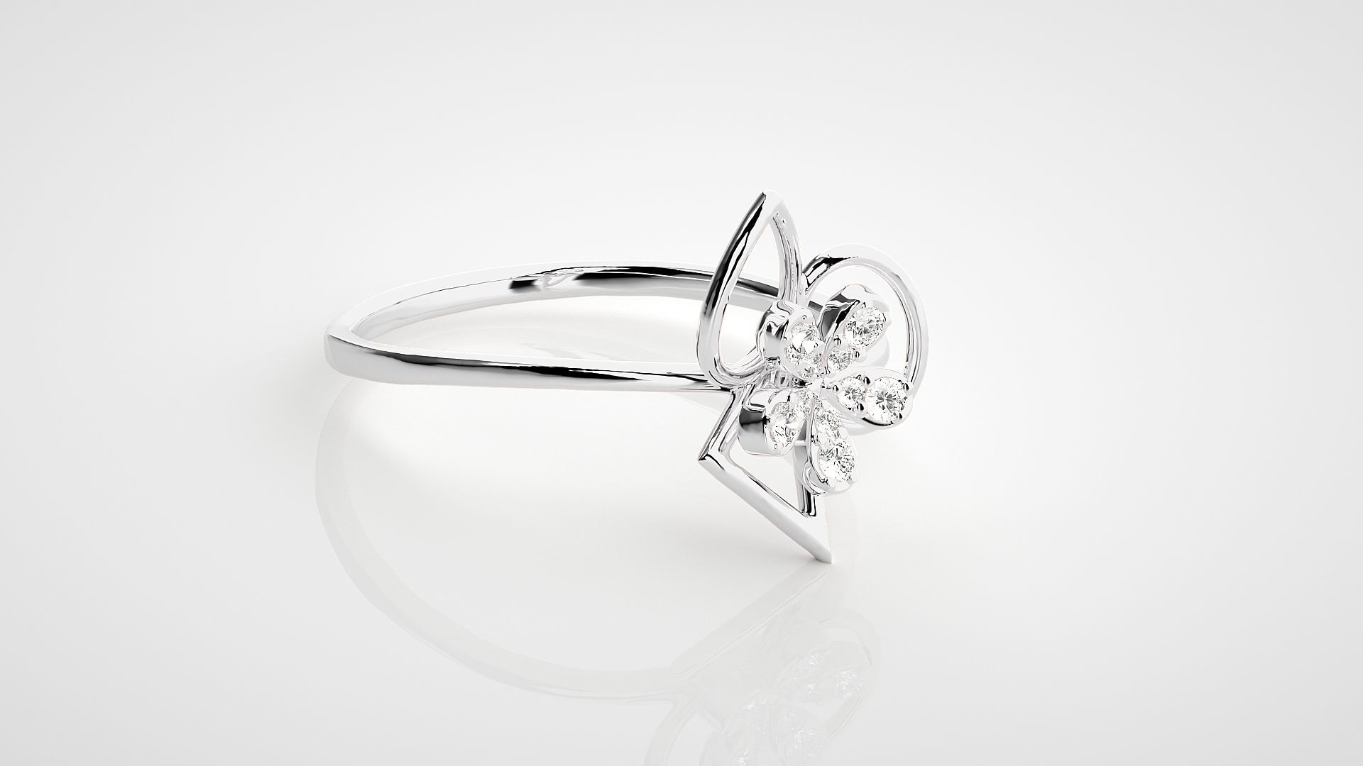 Ultra light wt Women Ring 3dm stl renders details 3D print model_5