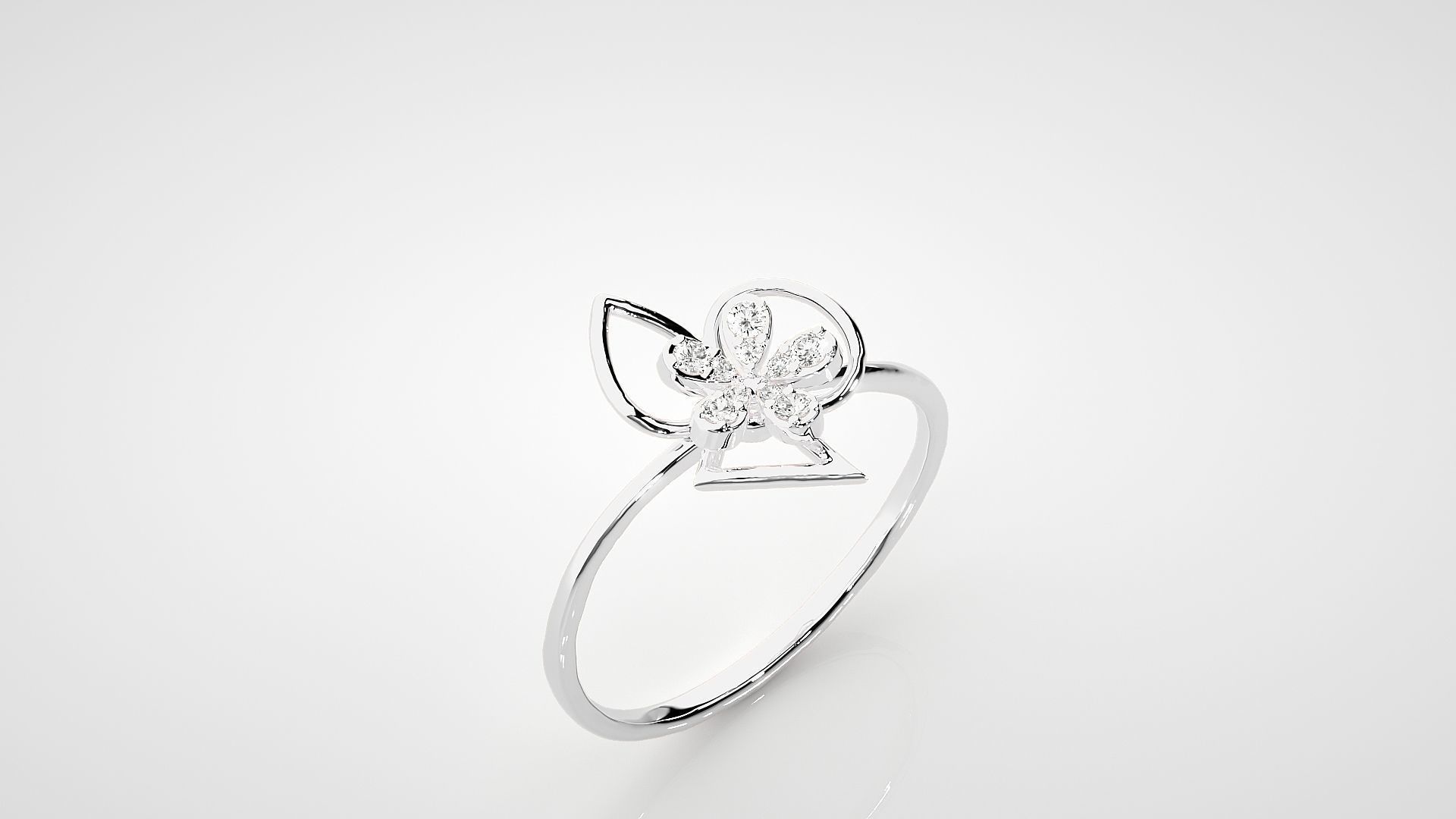 Ultra light wt Women Ring 3dm stl renders details 3D print model_6