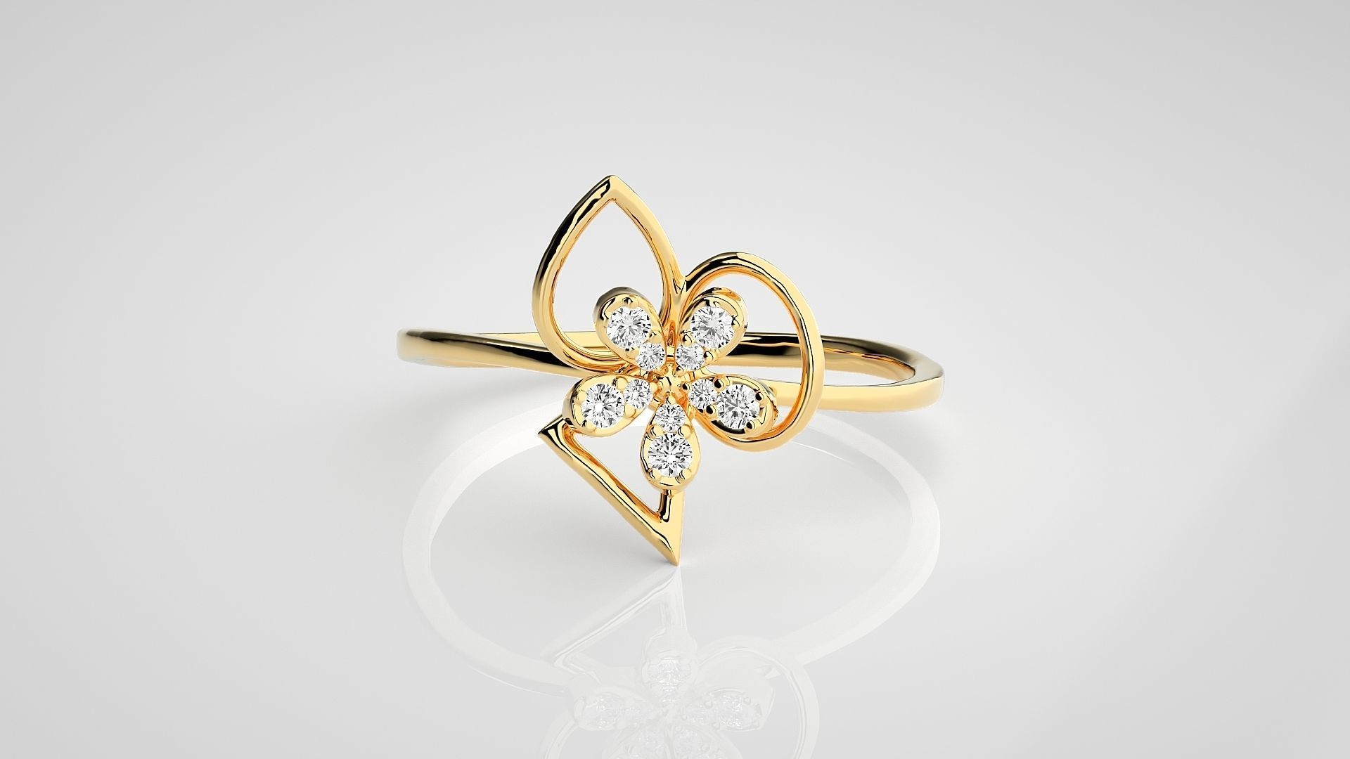 Ultra light wt Women Ring 3dm stl renders details 3D print model_7