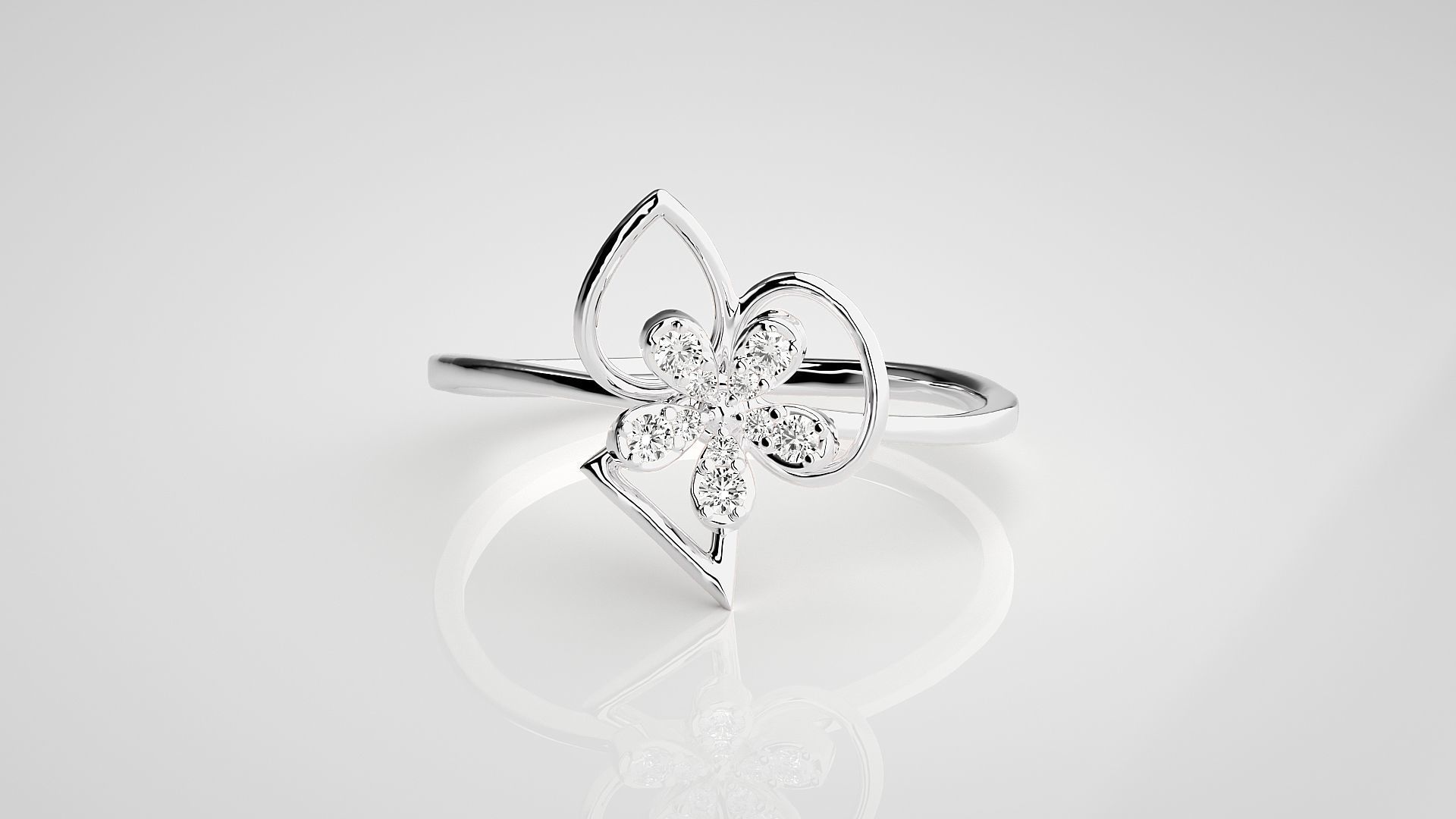 Ultra light wt Women Ring 3dm stl renders details 3D print model_4