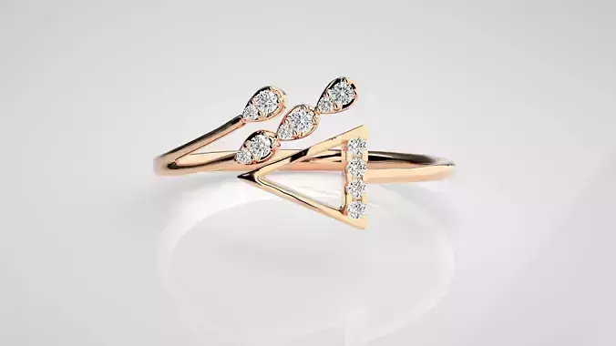 Ultra light wt Women Ring 3dm stl renders details  3D print model
