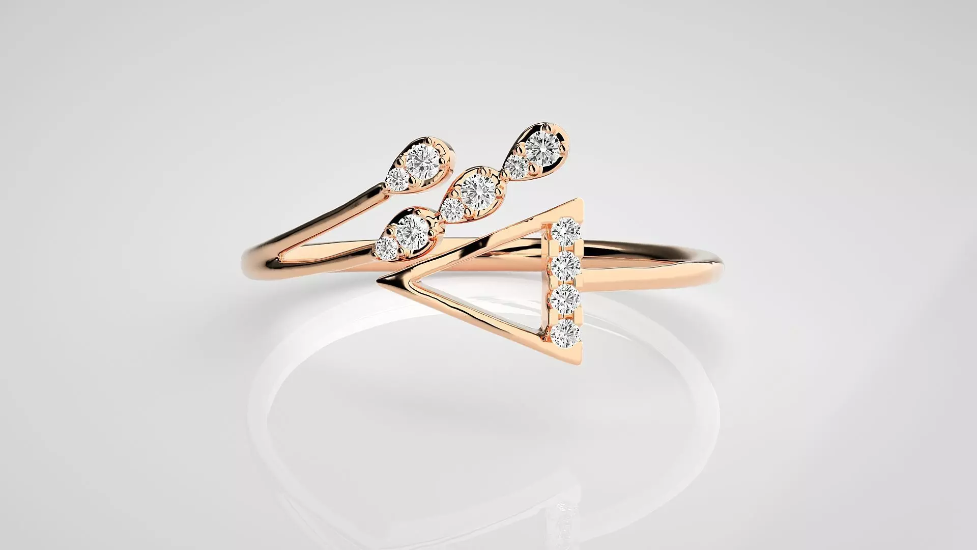 Ultra light wt Women Ring 3dm stl renders details 3D print model_0