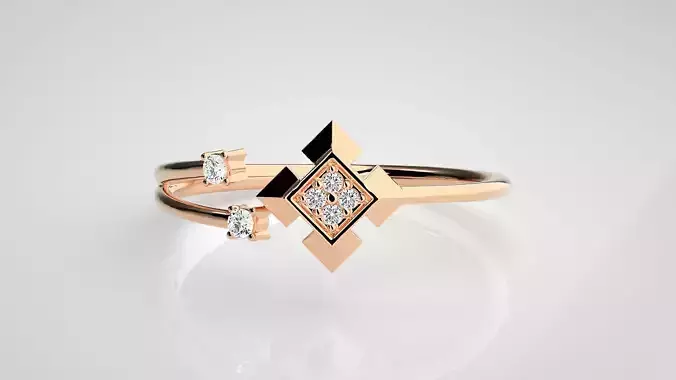 Ultra light wt Women Ring 3dm stl renders details  3D print model