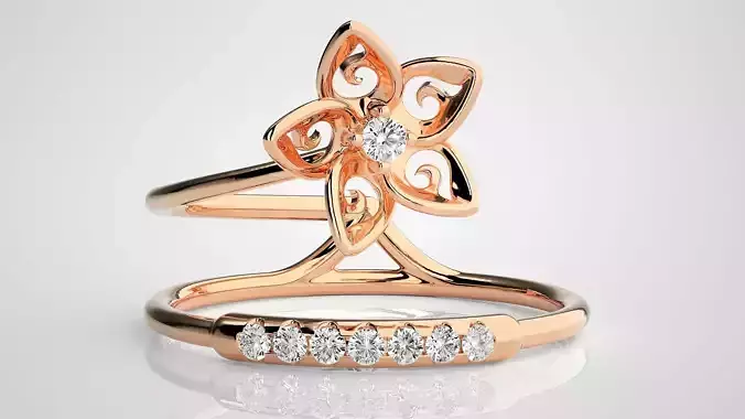 Ultra light wt Women Ring 3dm stl renders details  3D print model