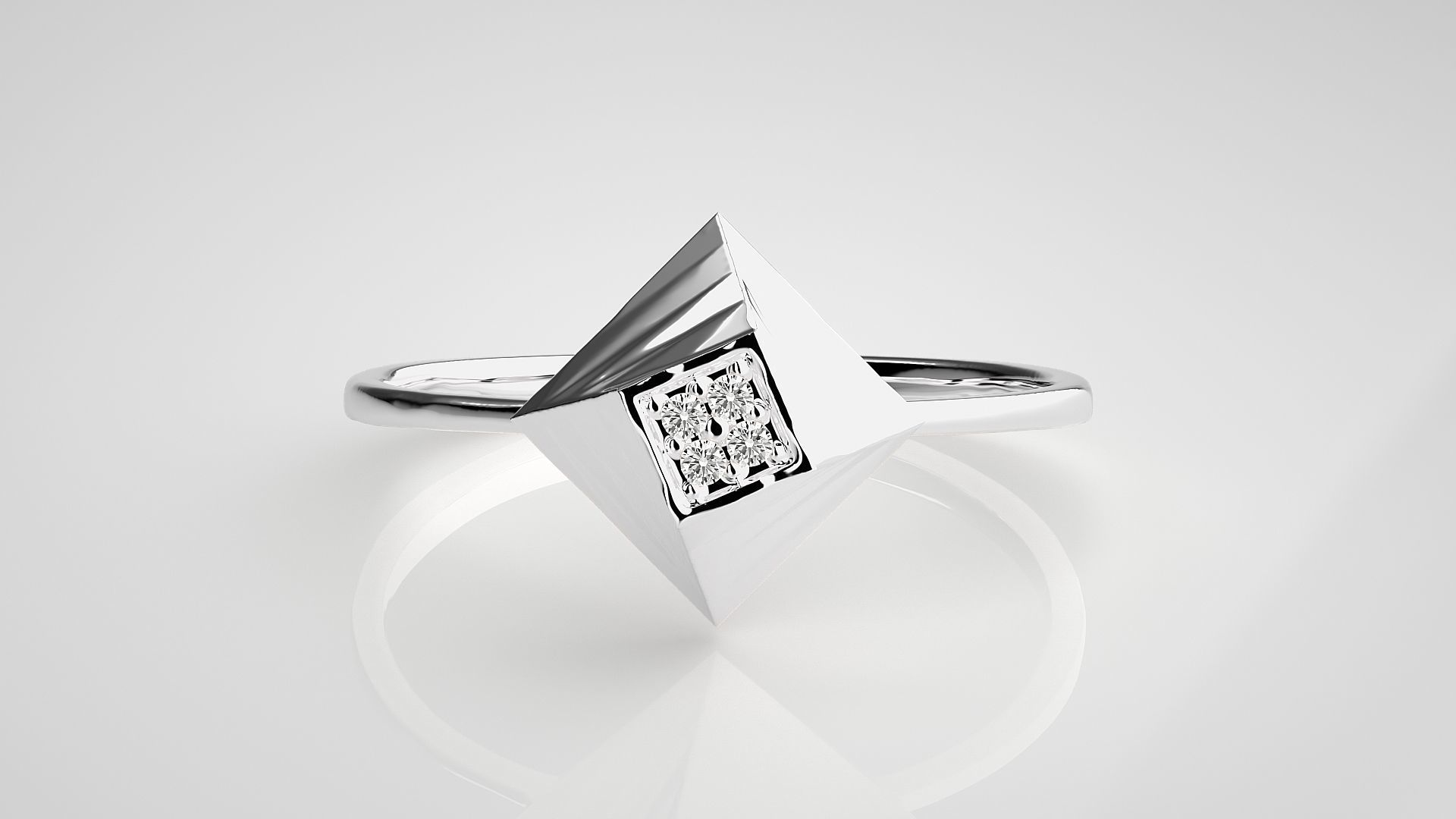Ultra light wt Women Ring 3dm stl renders details 3D print model_4