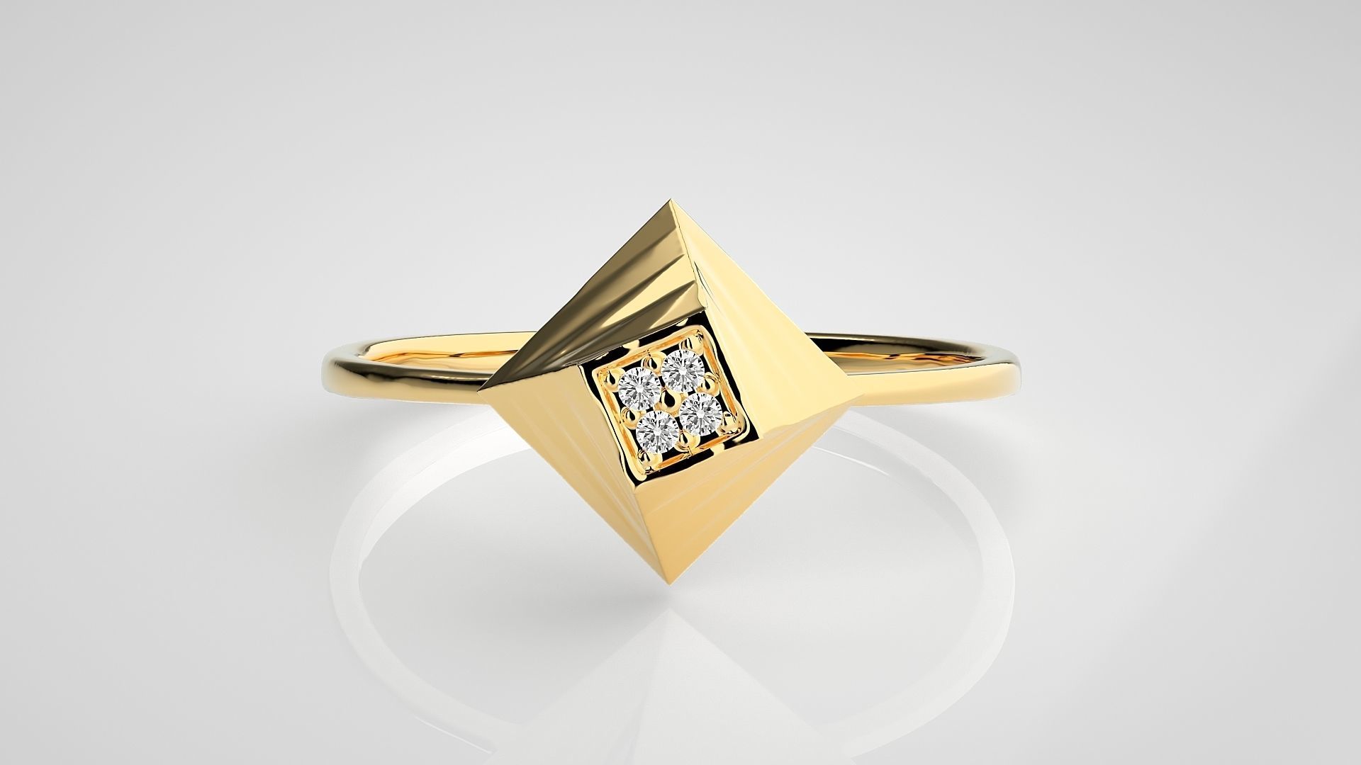 Ultra light wt Women Ring 3dm stl renders details 3D print model_7