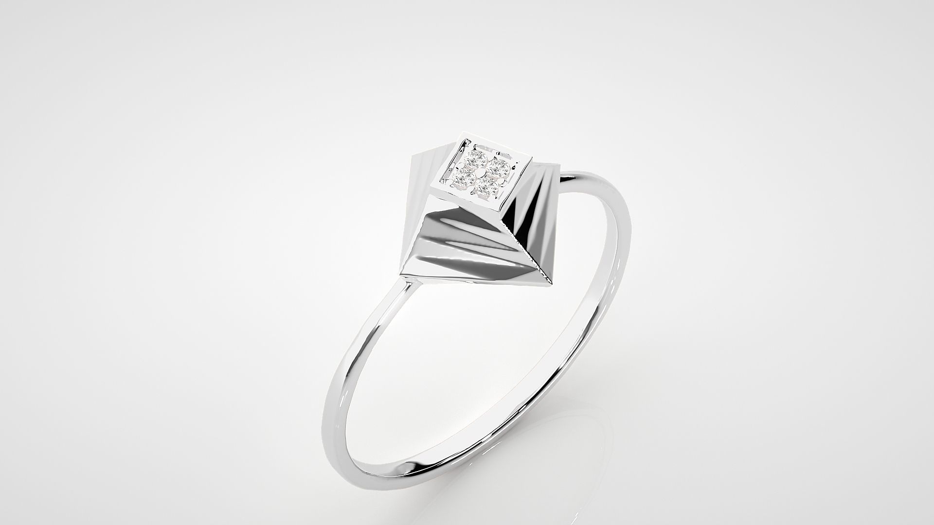 Ultra light wt Women Ring 3dm stl renders details 3D print model_6