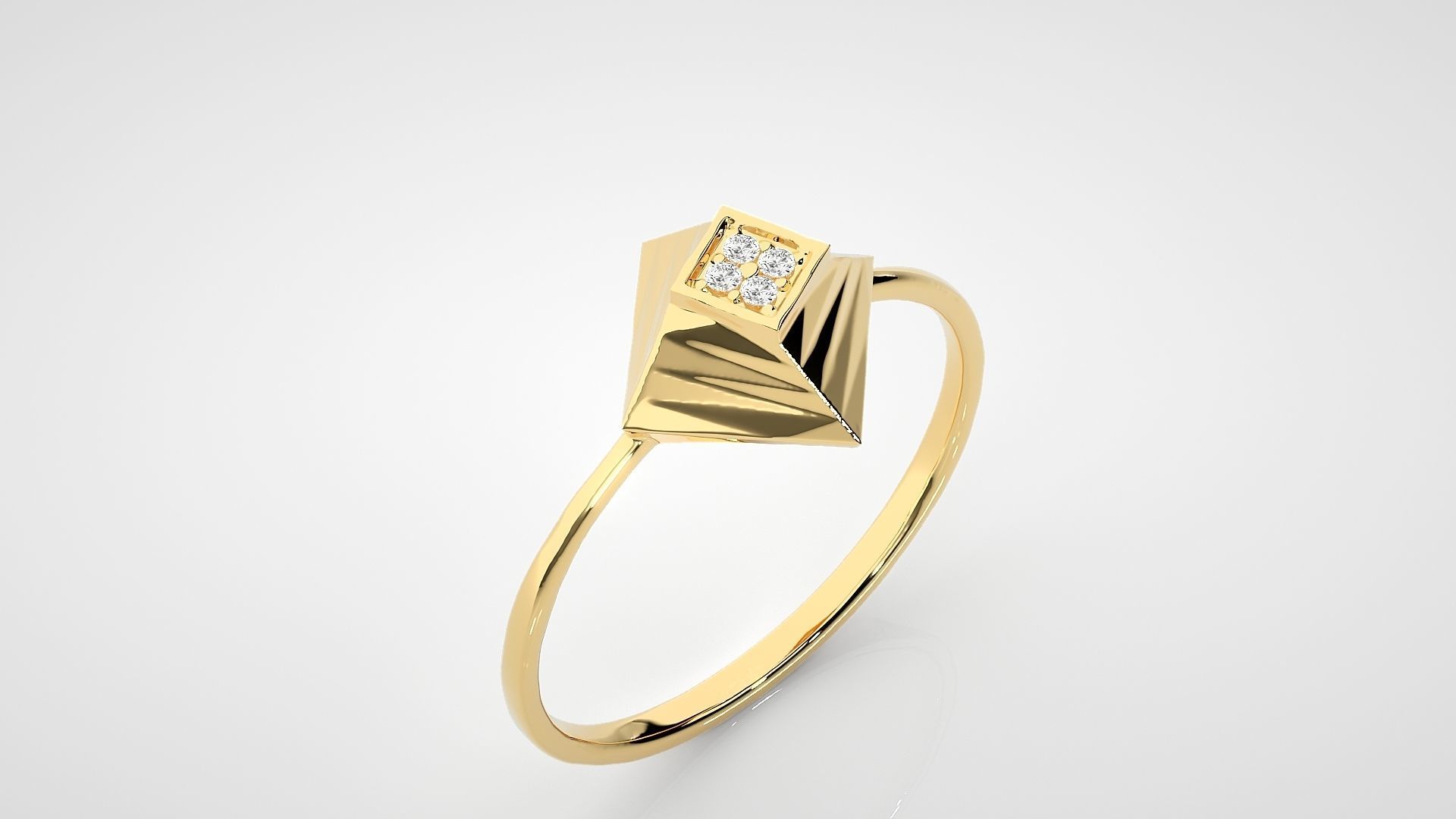 Ultra light wt Women Ring 3dm stl renders details 3D print model_9