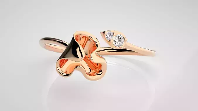 Ultra light wt Women Ring 3dm stl renders details  3D print model