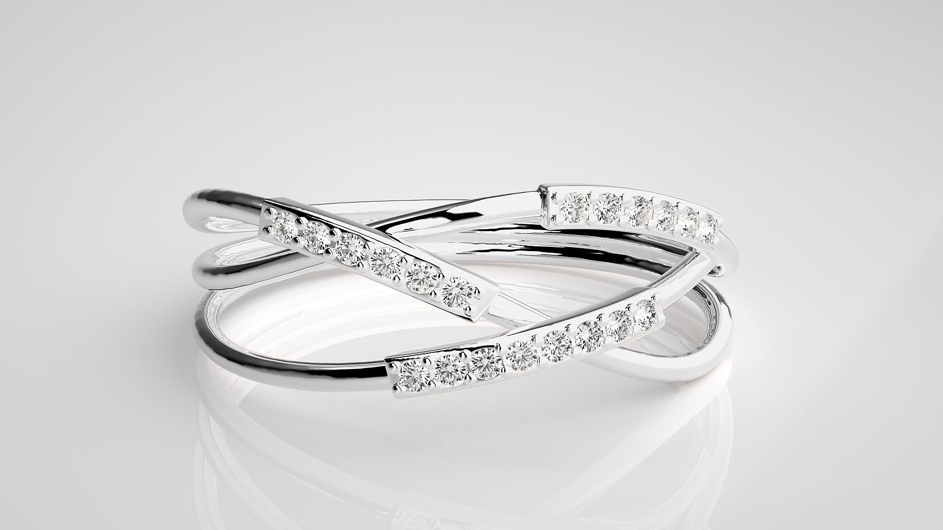 Ultra light wt Women Ring 3dm stl renders details 3D print model_4