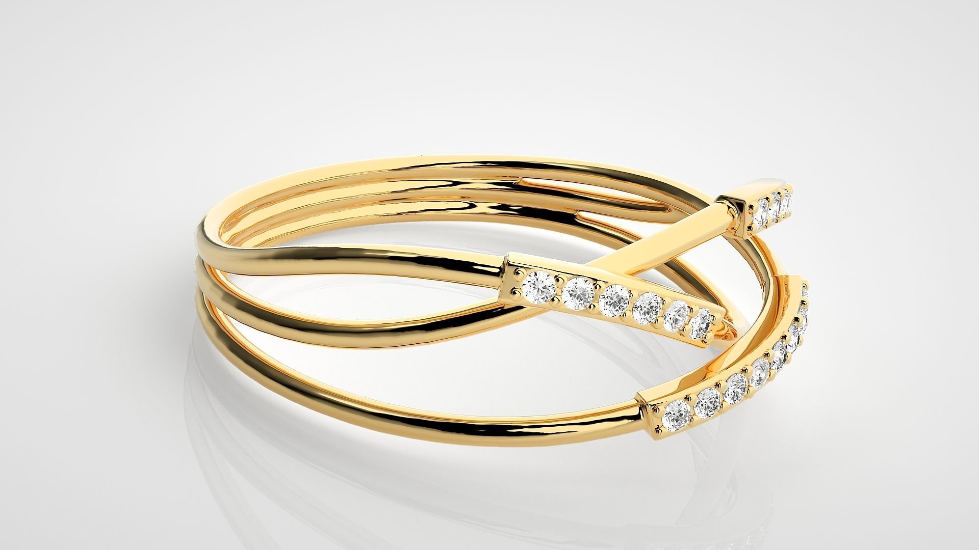 Ultra light wt Women Ring 3dm stl renders details 3D print model_8