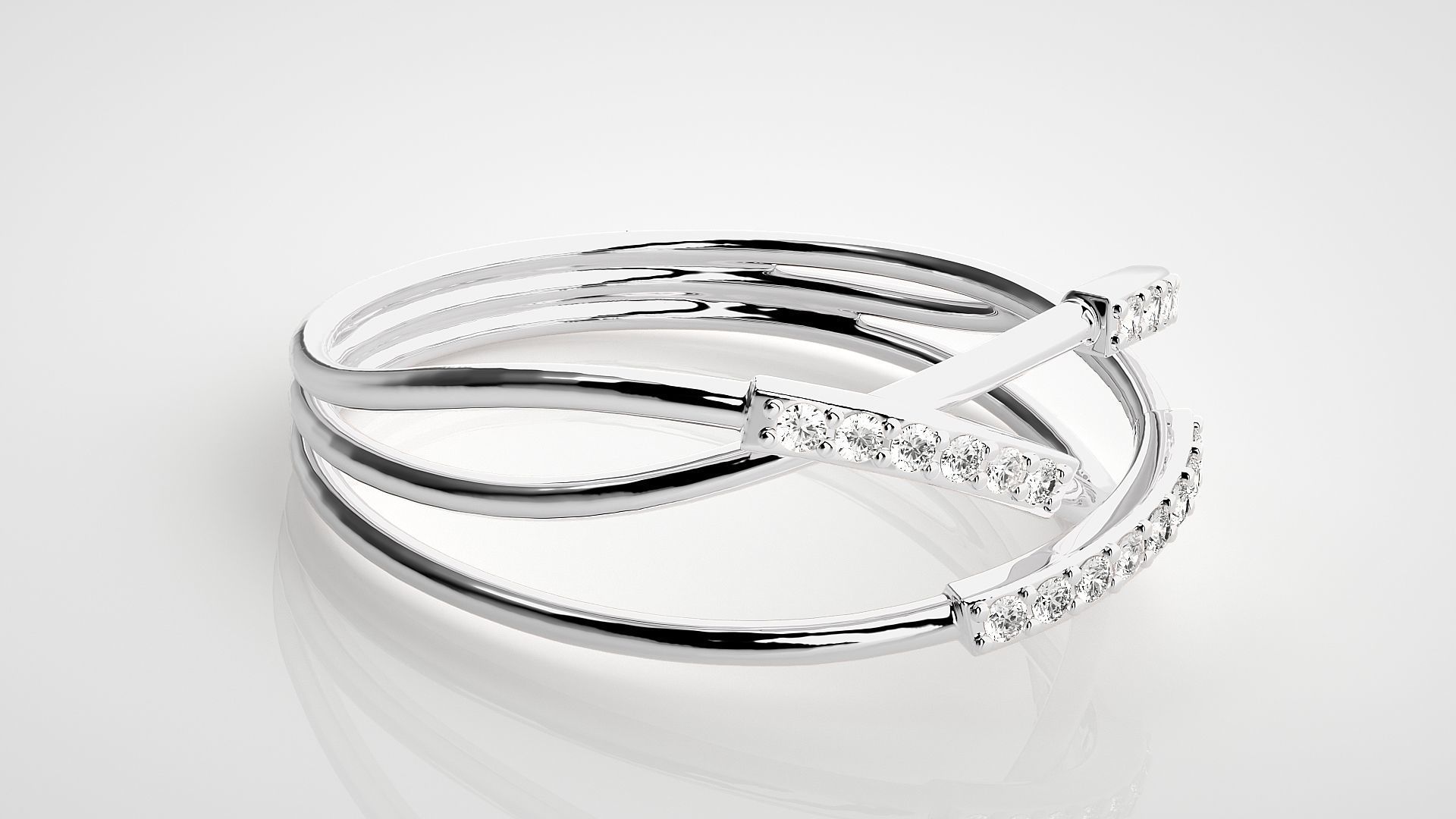 Ultra light wt Women Ring 3dm stl renders details 3D print model_5