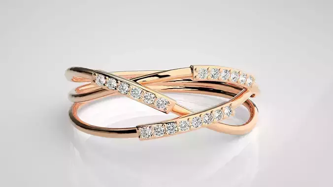 Ultra light wt Women Ring 3dm stl renders details  3D print model