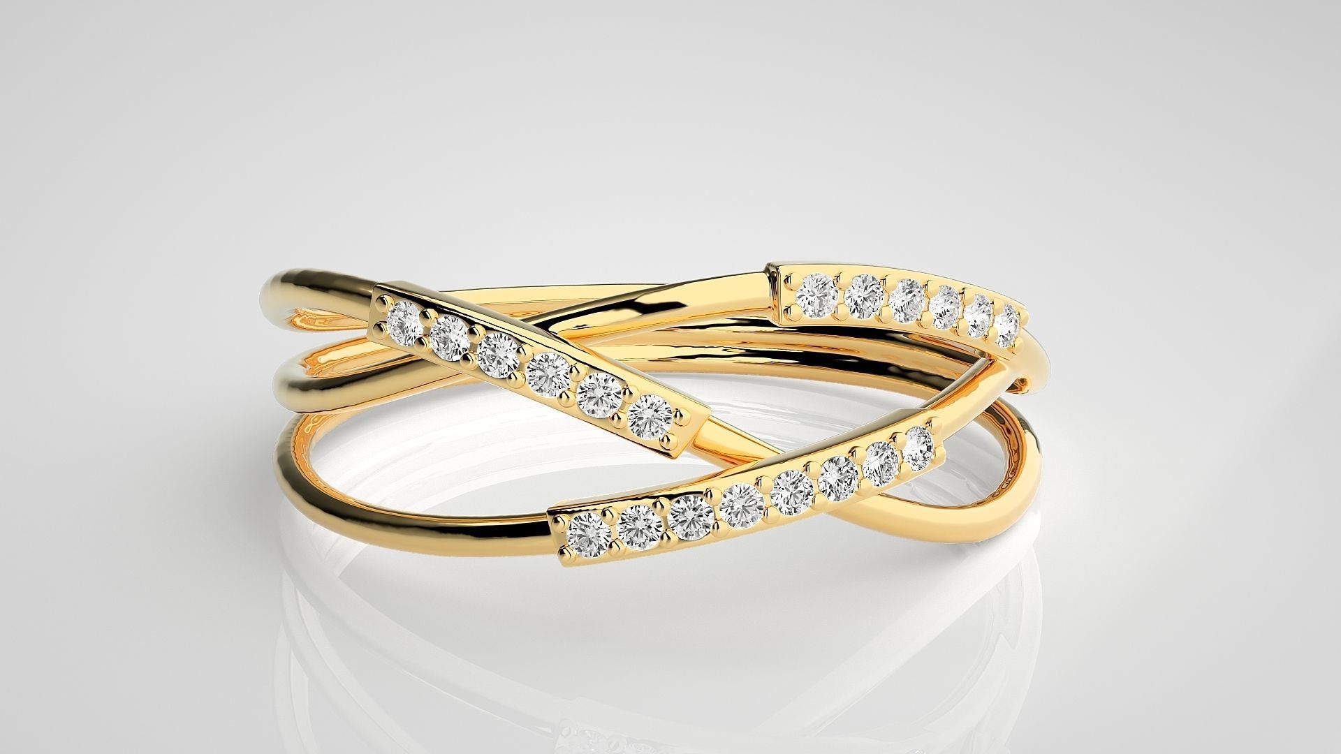 Ultra light wt Women Ring 3dm stl renders details 3D print model_7