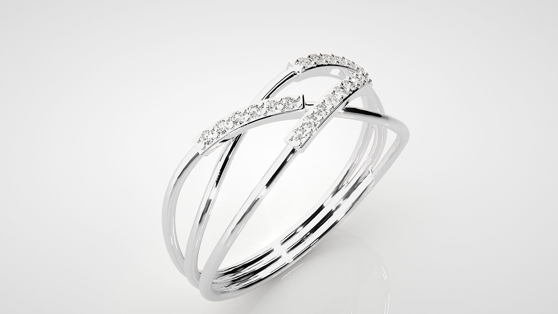 Ultra light wt Women Ring 3dm stl renders details 3D print model_6