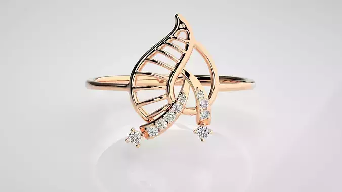 Ultra light wt Women Ring 3dm stl renders details  3D print model