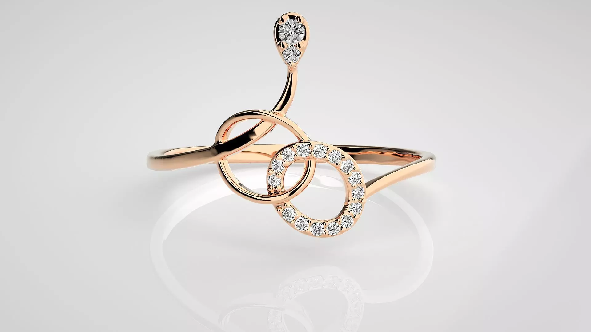 Ultra light wt Women Ring 3dm stl renders details 3D print model_0