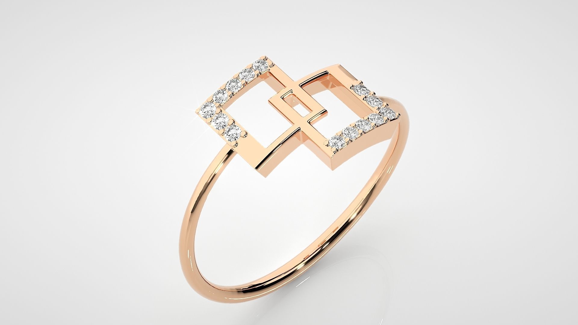 Ultra light wt Women Ring 3dm stl renders details 3D print model_4
