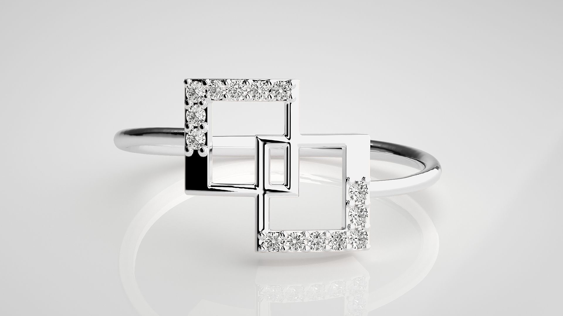 Ultra light wt Women Ring 3dm stl renders details 3D print model_5