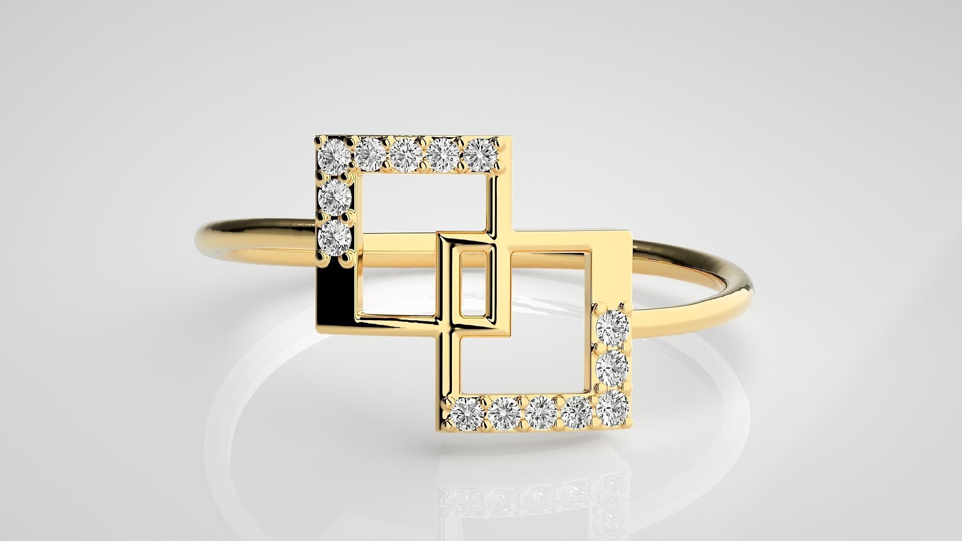 Ultra light wt Women Ring 3dm stl renders details 3D print model_8