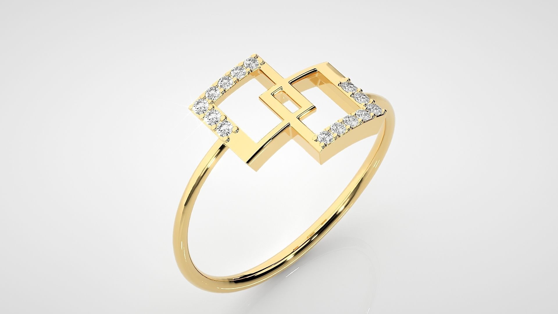 Ultra light wt Women Ring 3dm stl renders details 3D print model_10