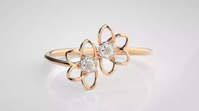 Ultra light wt Women Ring 3dm stl renders details  3D print model