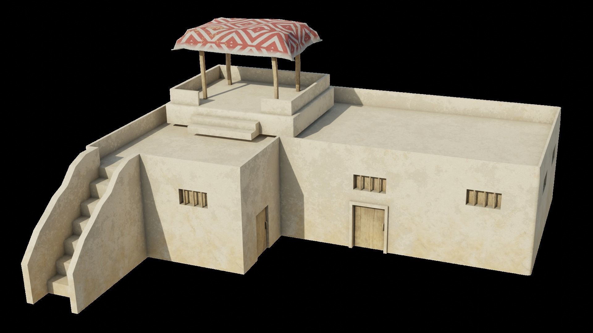 The Eye Of Horus Low-poly 3D model_14