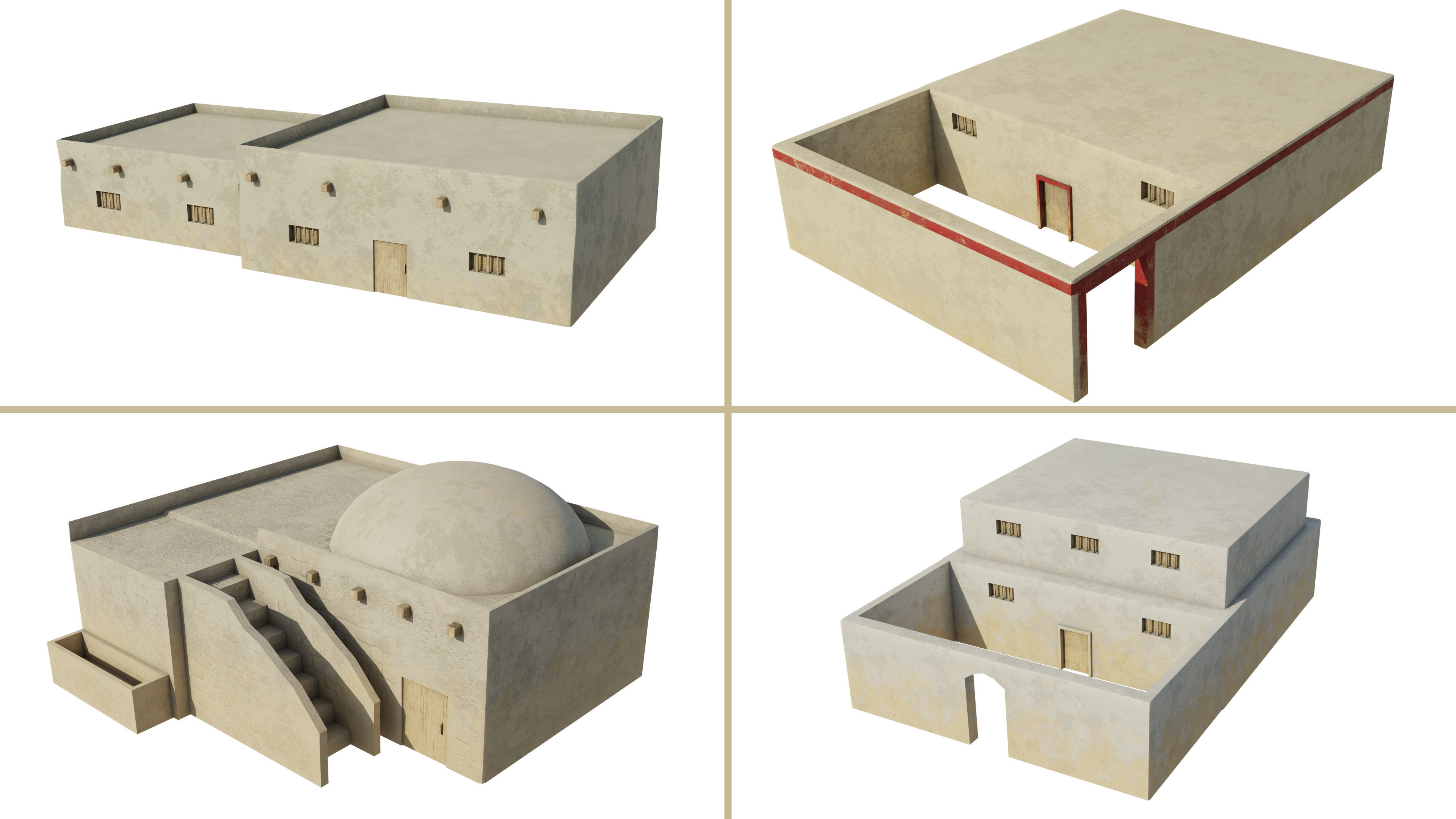 The Eye Of Horus Low-poly 3D model_5