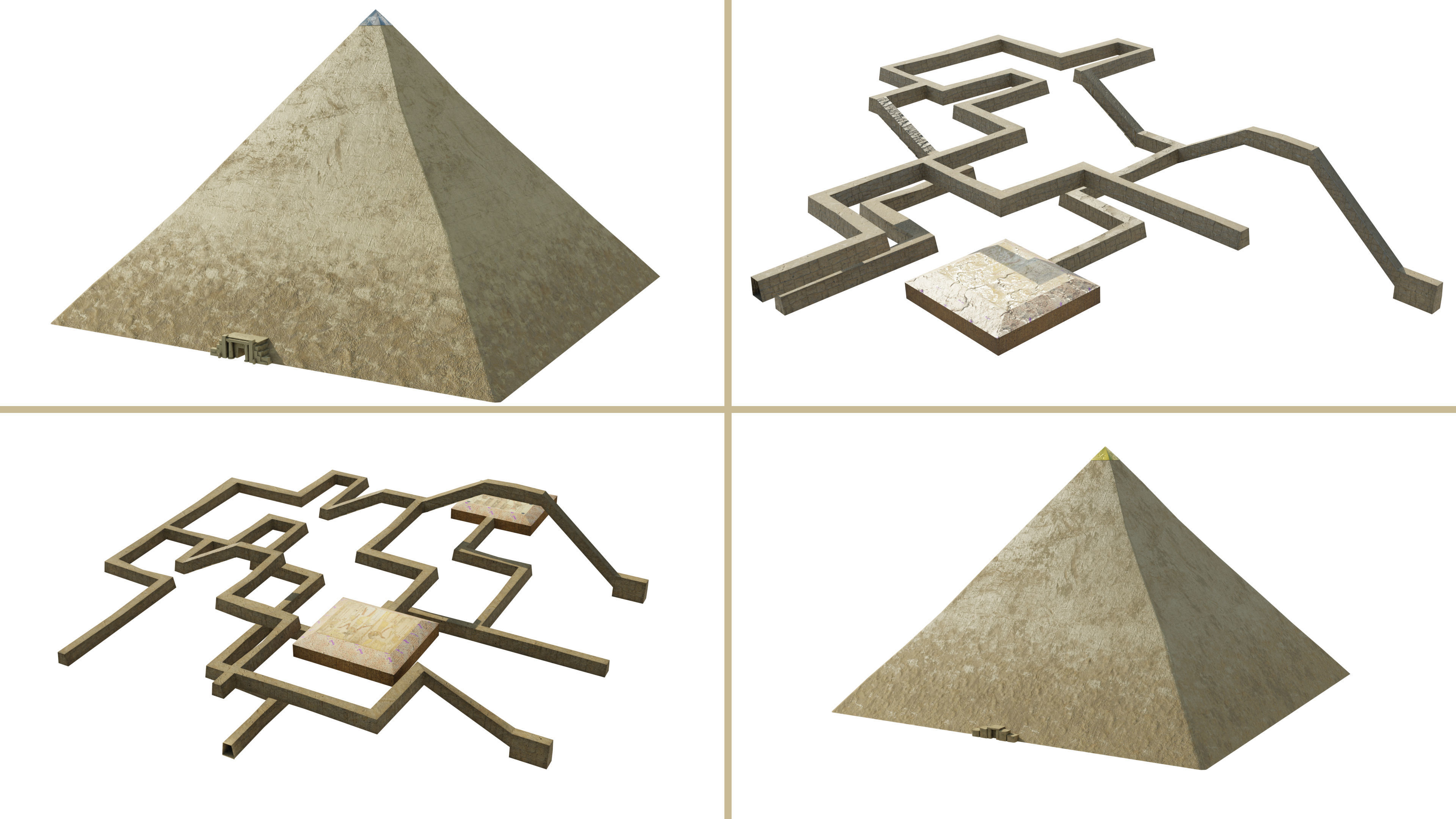 The Eye Of Horus Low-poly 3D model_7