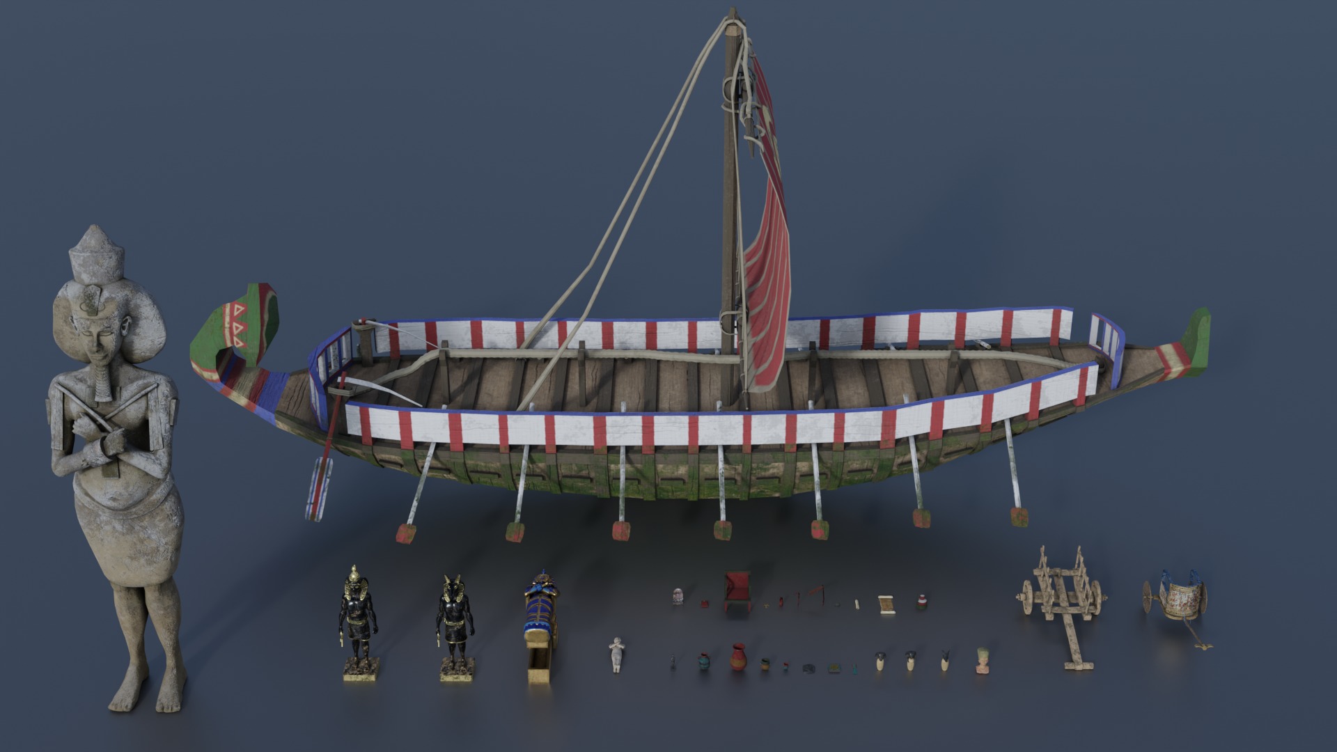 The Eye Of Horus Low-poly 3D model_2