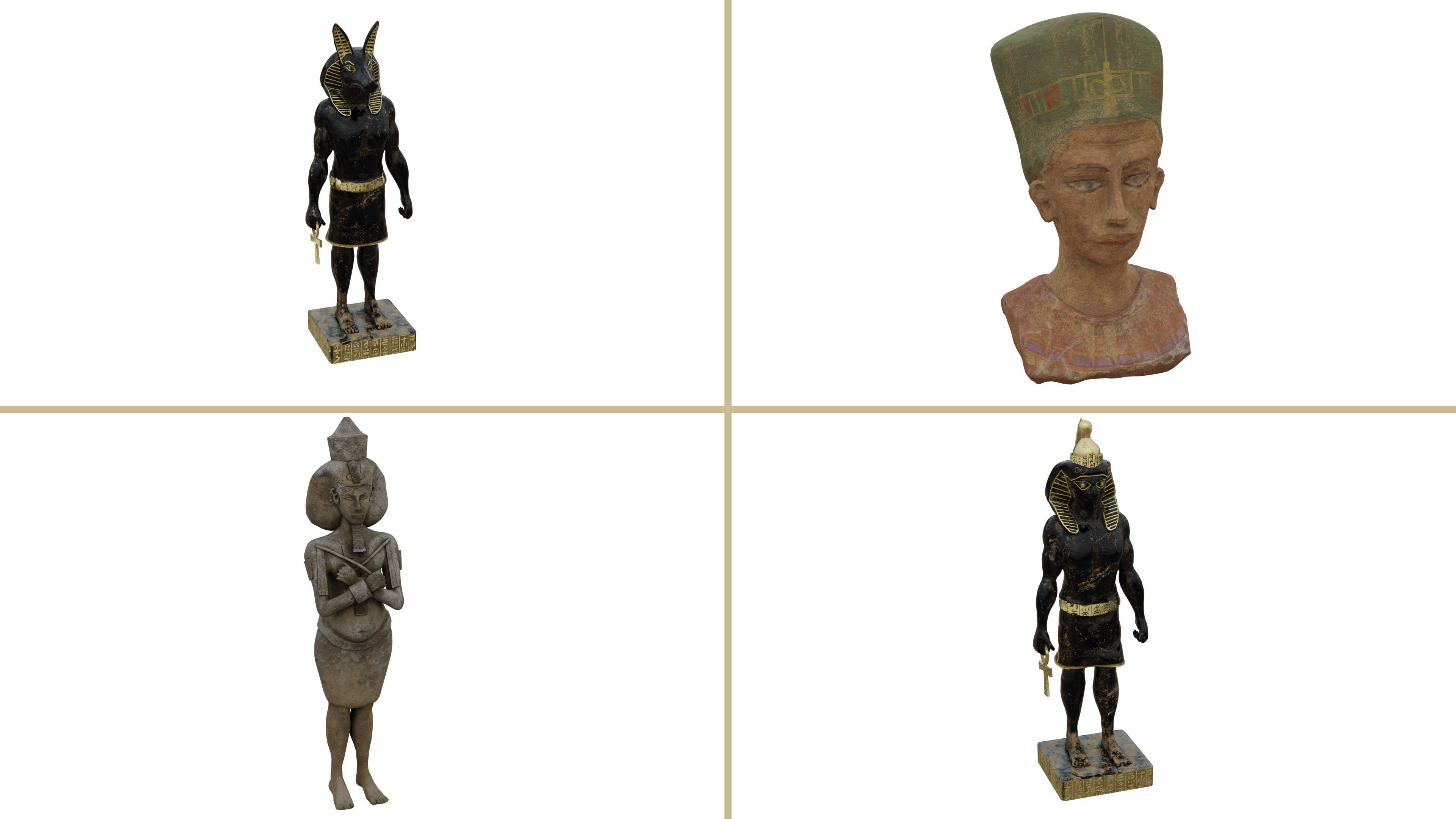 The Eye Of Horus Low-poly 3D model_8