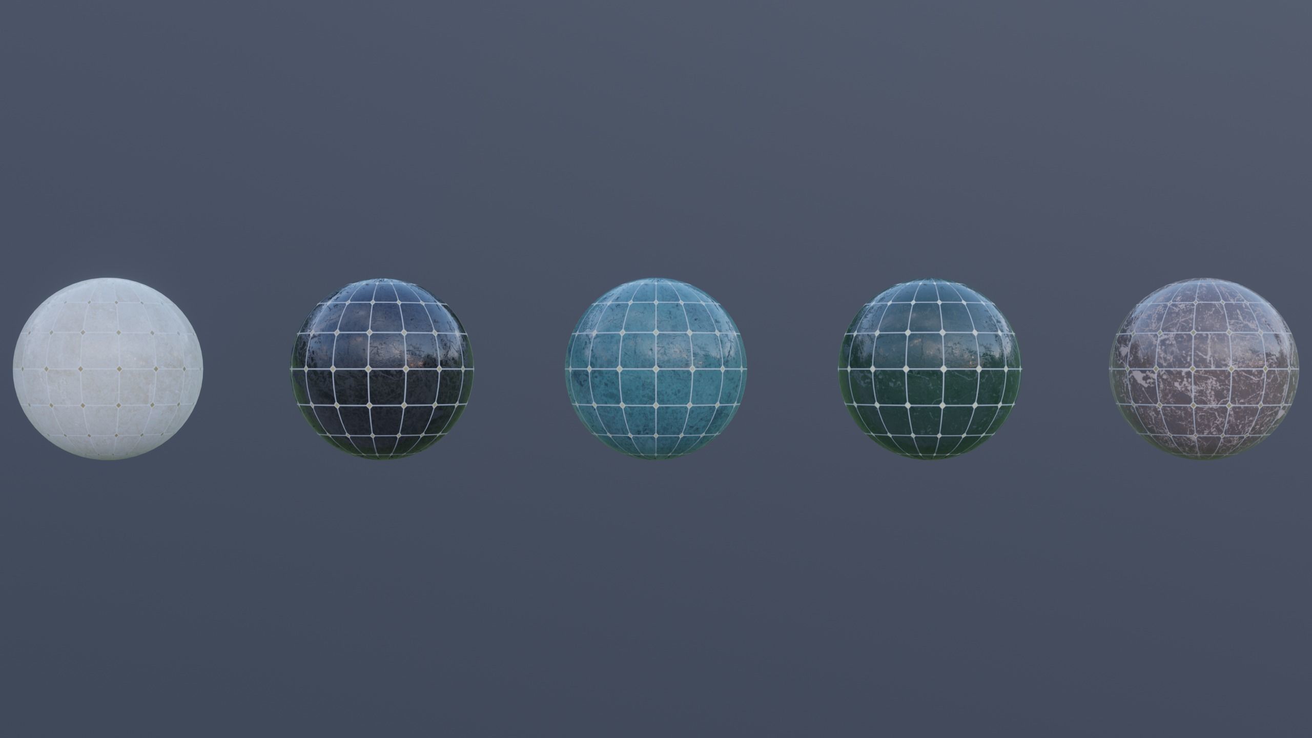 Marble Materials and Tiles 4k PBR Texture_6