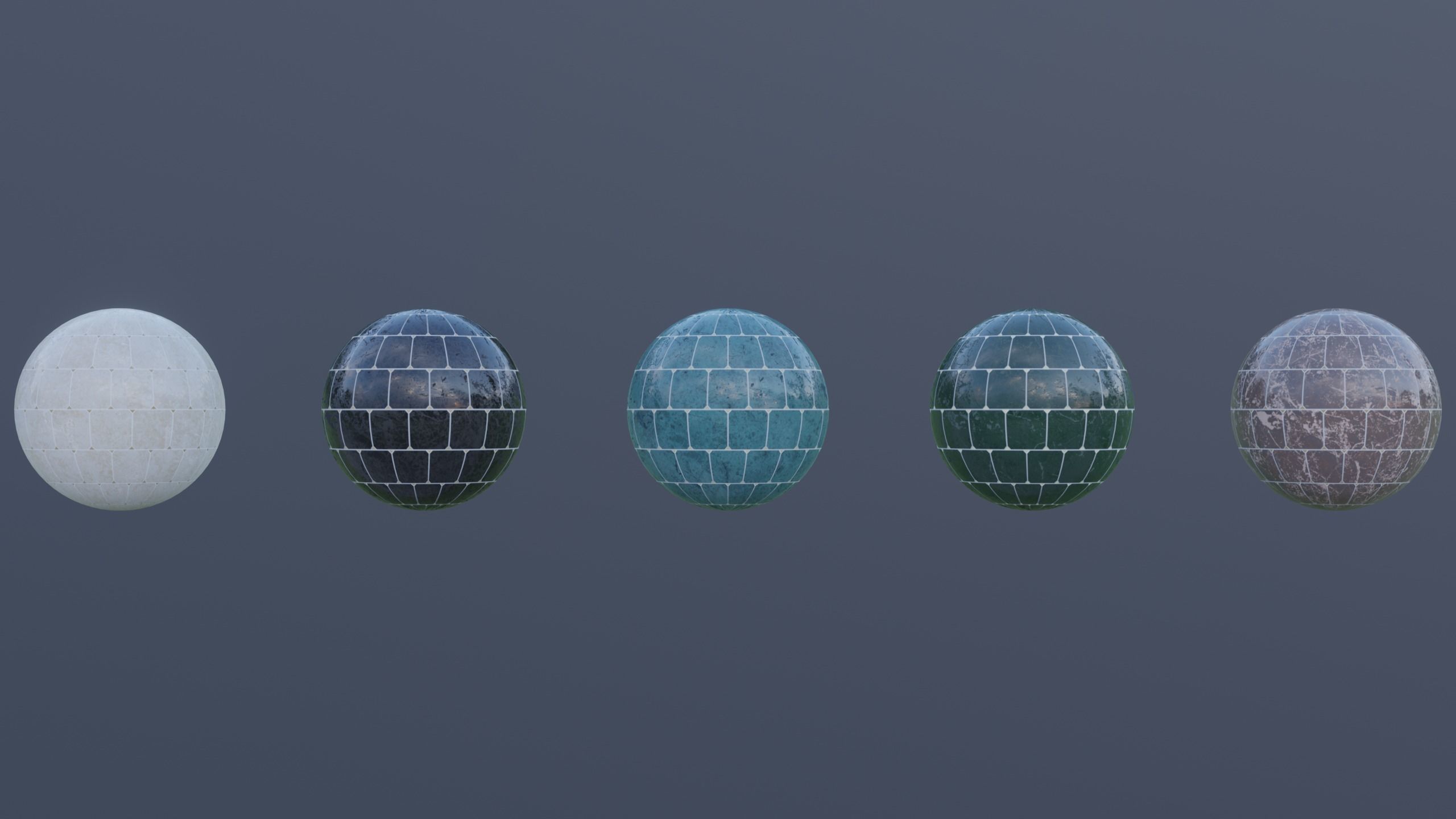 Marble Materials and Tiles 4k PBR Texture_4