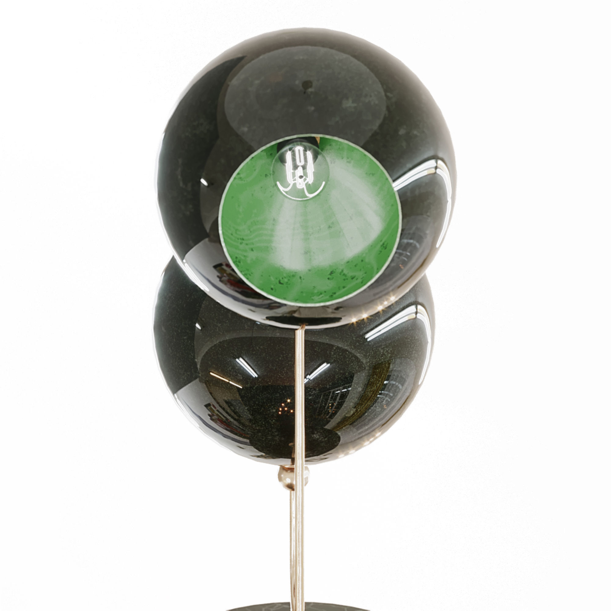 Sphere Desk Lamp Low-poly 3D model_3