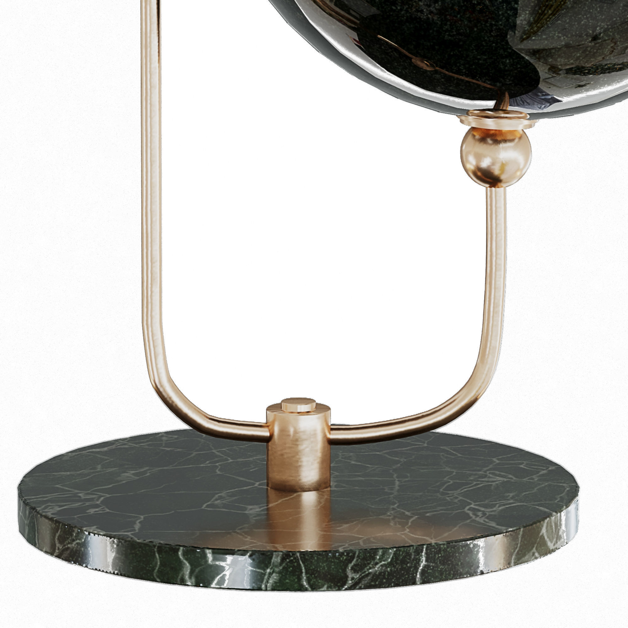 Sphere Desk Lamp Low-poly 3D model_4