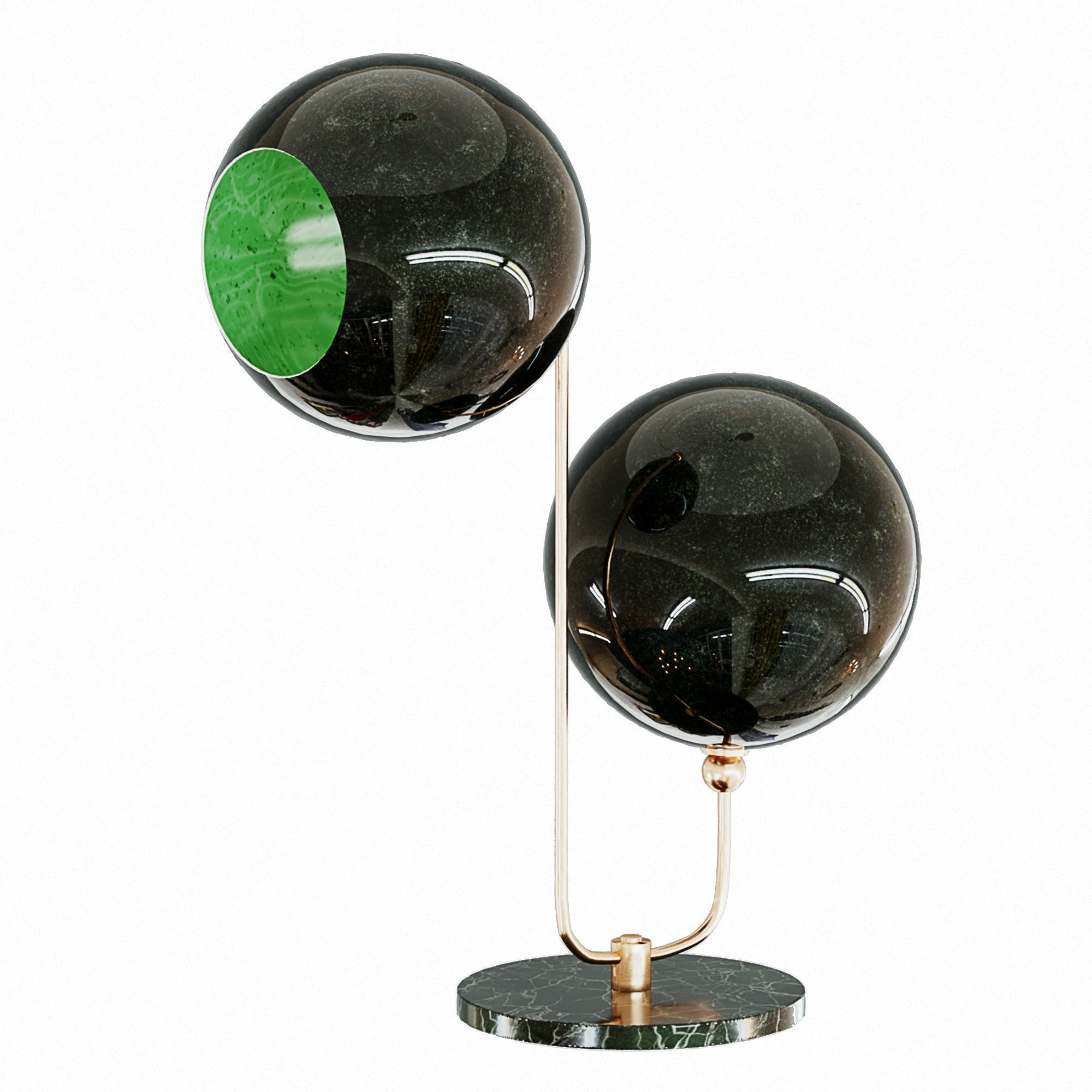 Sphere Desk Lamp Low-poly 3D model_2