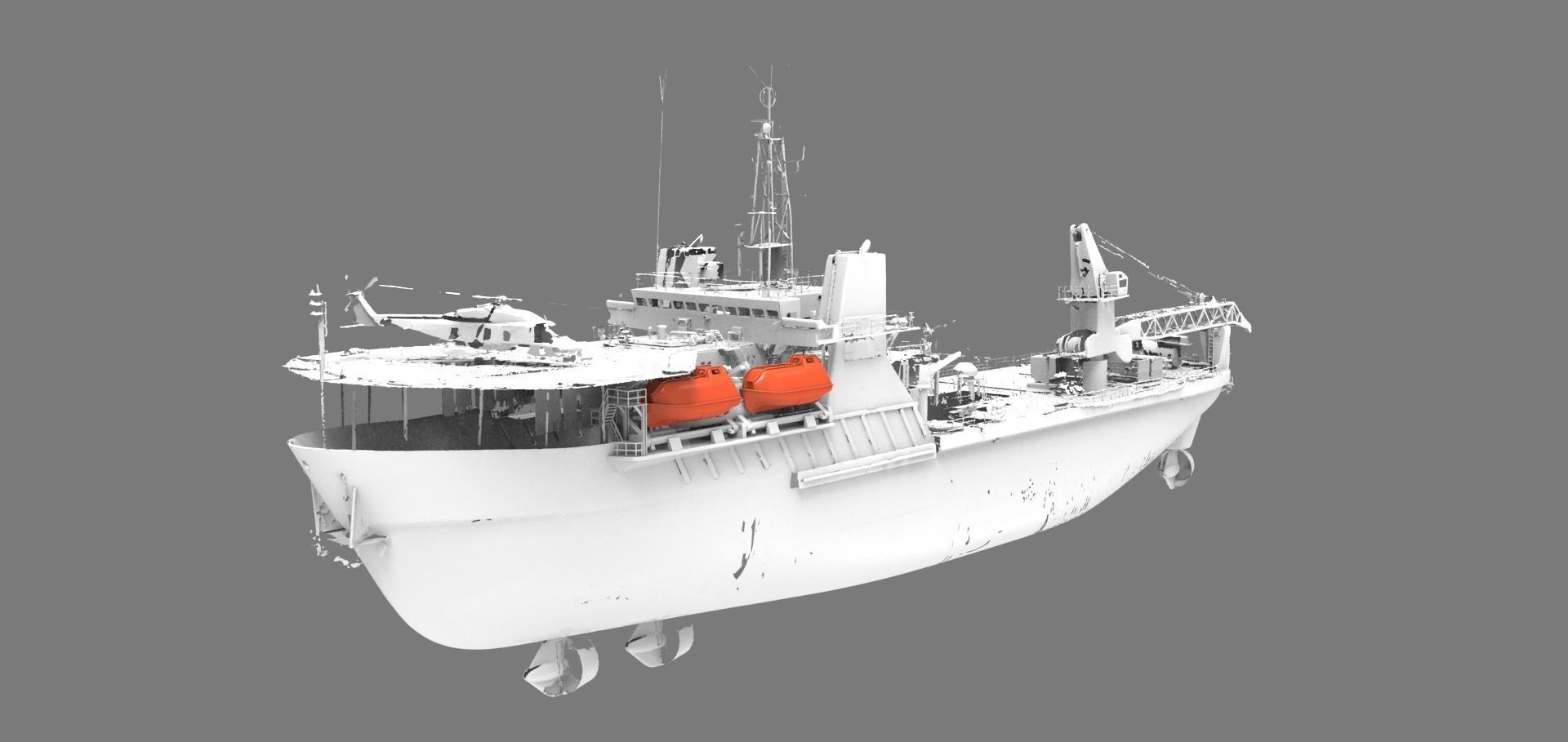 Lifeboat for Seaway Condor 3D print model_2