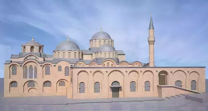 Molla Zeyrek Mosque Monastery of the Pantocrator 3D model