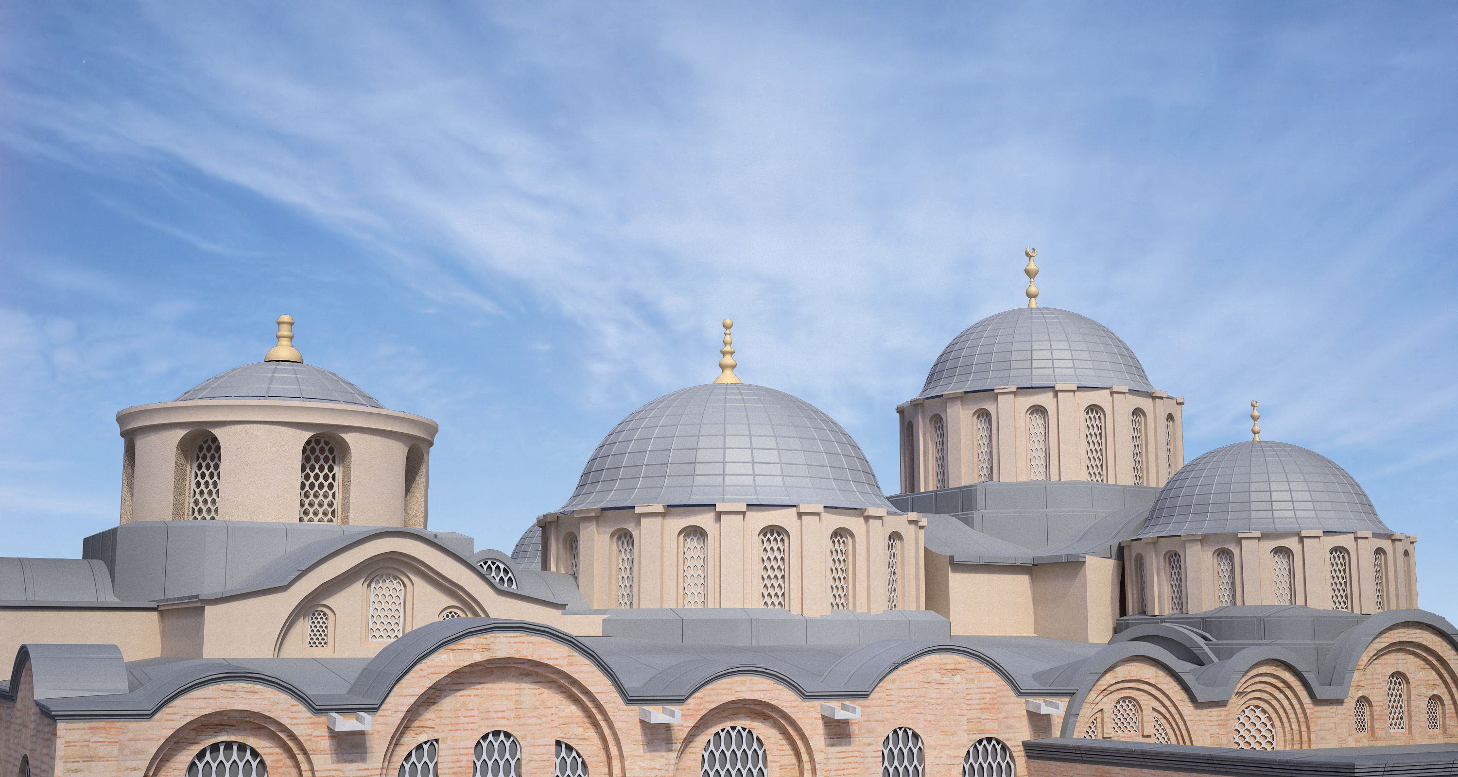 Molla Zeyrek Mosque Monastery of the Pantocrator 3D model_6