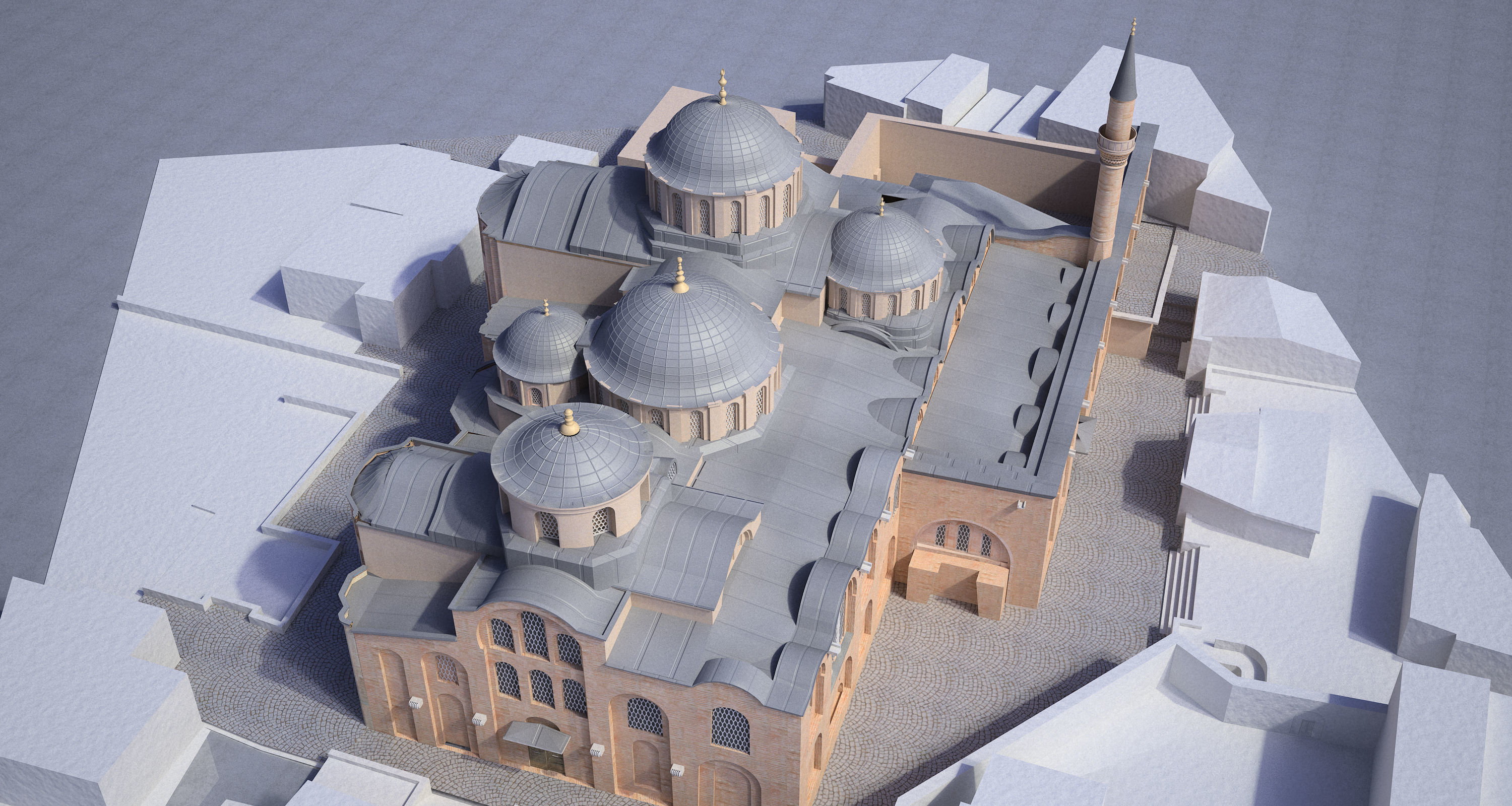 Molla Zeyrek Mosque Monastery of the Pantocrator 3D model_2