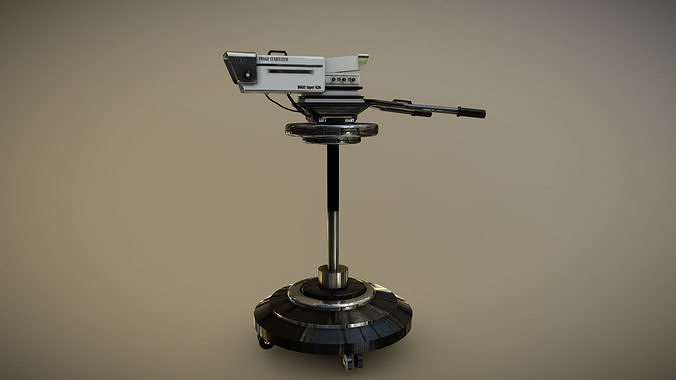 HD TV Camera Low-poly 3D model