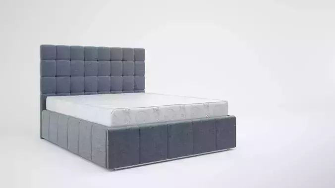 upholstered bed with mattress 7