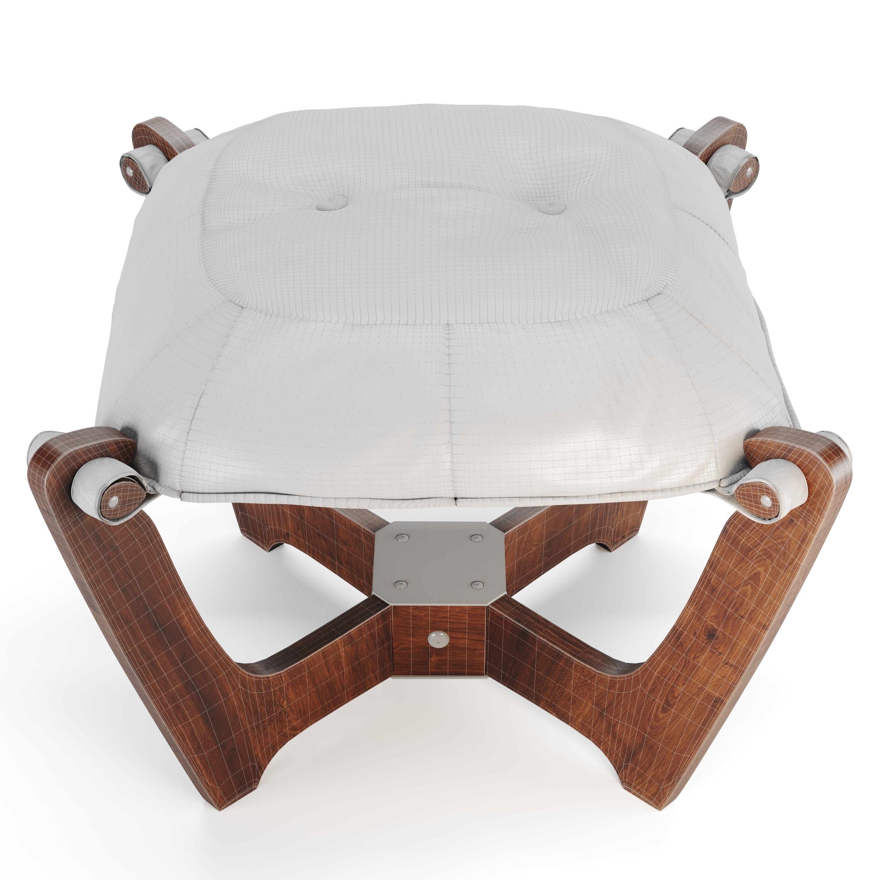 The Luna Ottoman 3D model_9