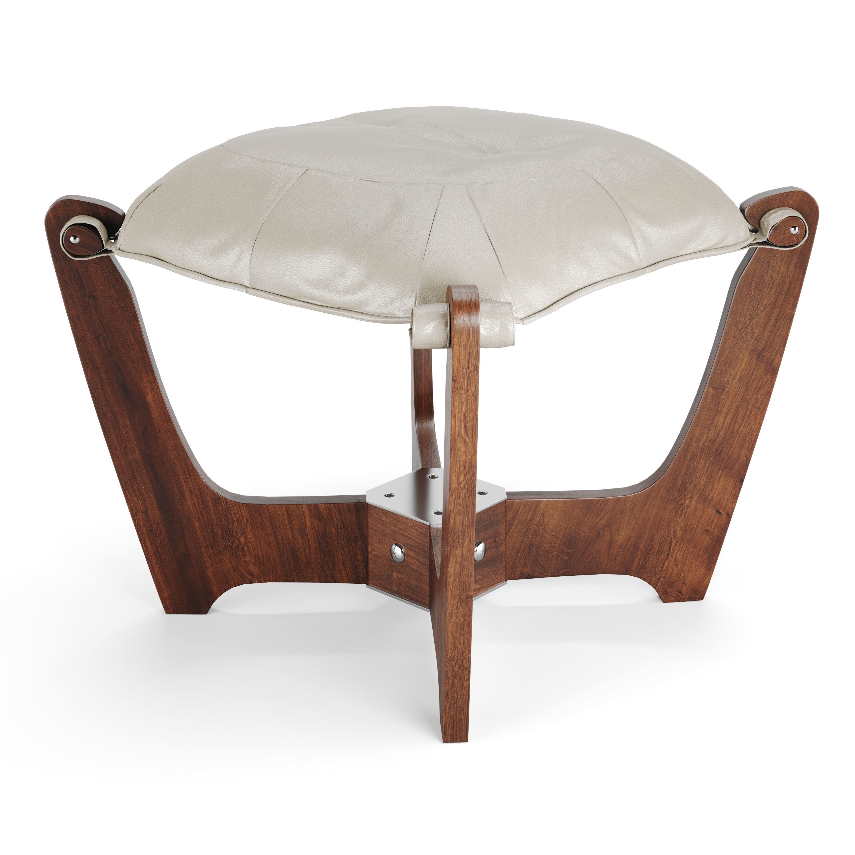 The Luna Ottoman 3D model_7