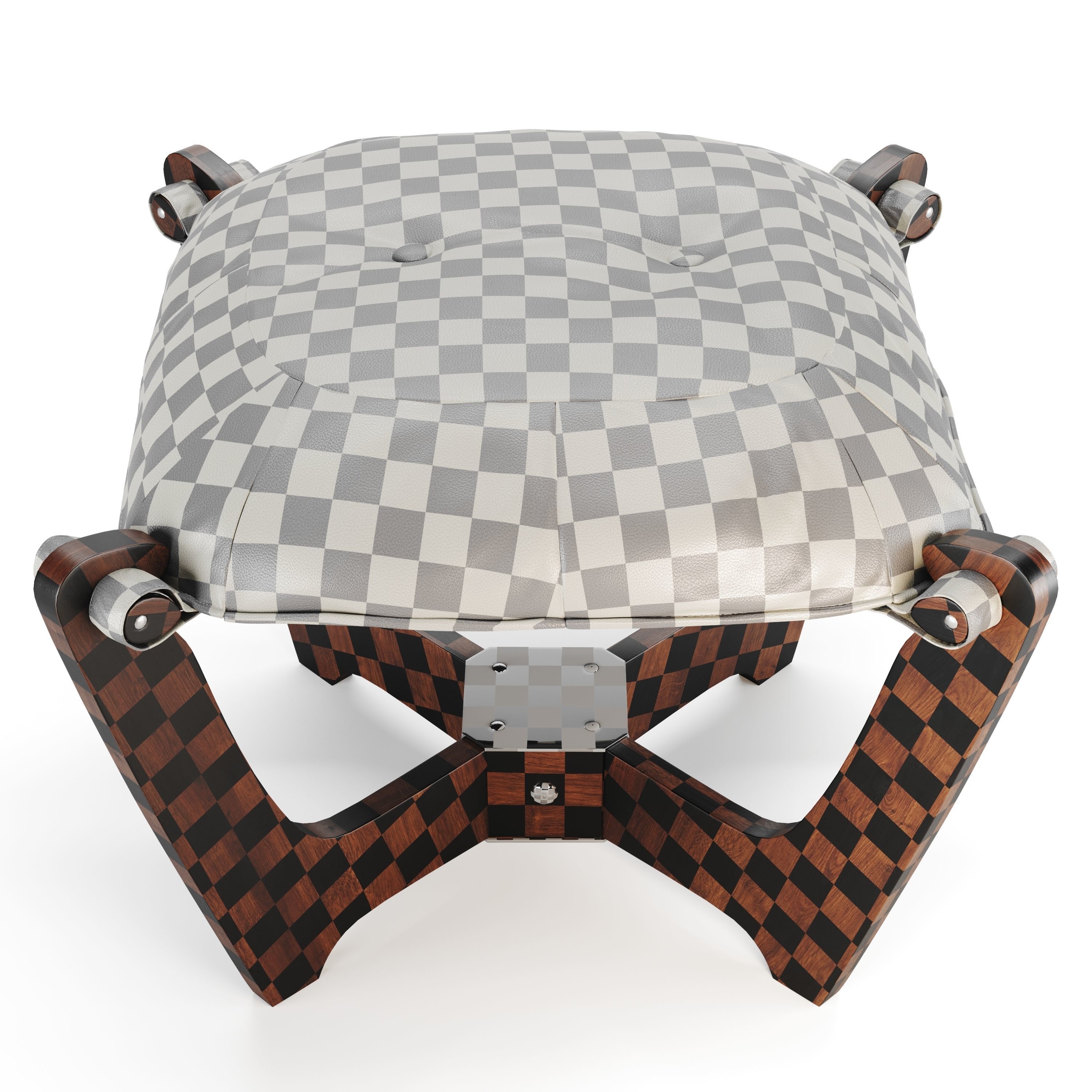 The Luna Ottoman 3D model_10