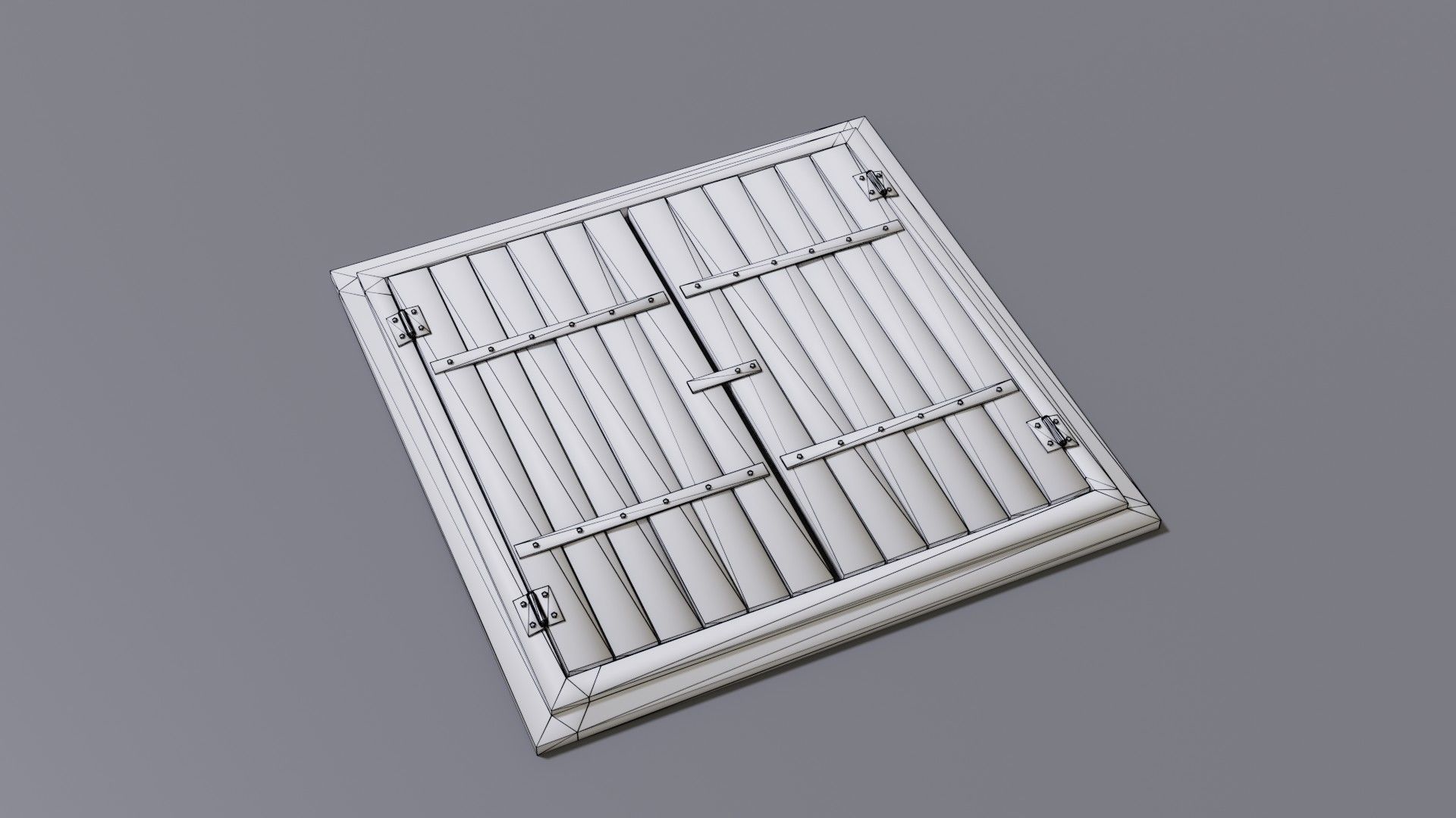 Trap Pitfall Low-poly 3D model_16