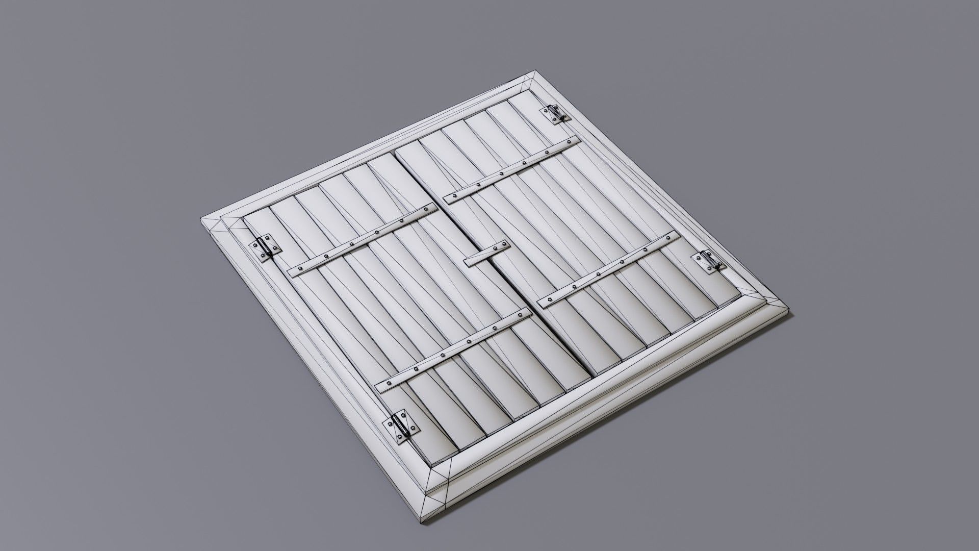 Trap Pitfall Low-poly 3D model_1