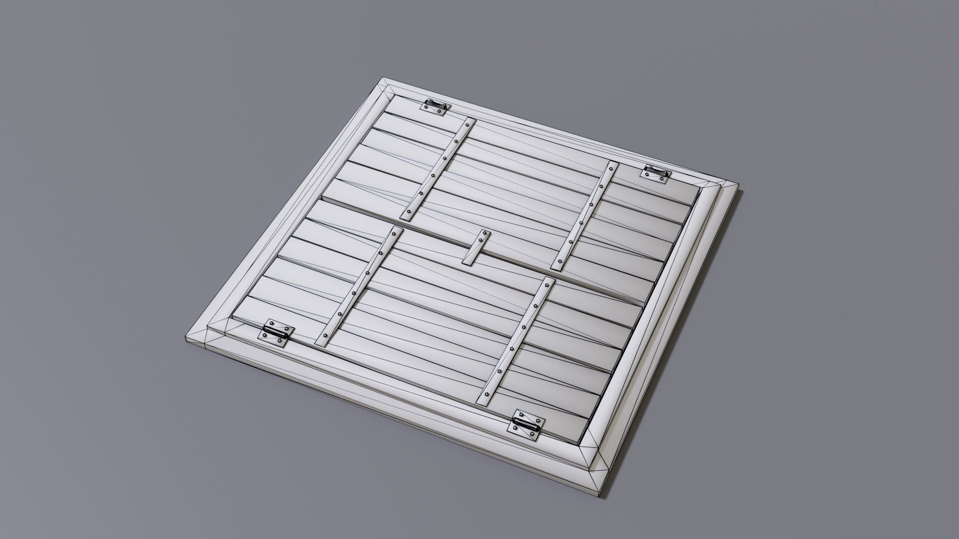 Trap Pitfall Low-poly 3D model_4